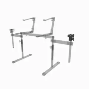 Schema der Befestigung Tucum G an einem Keyboard Stand