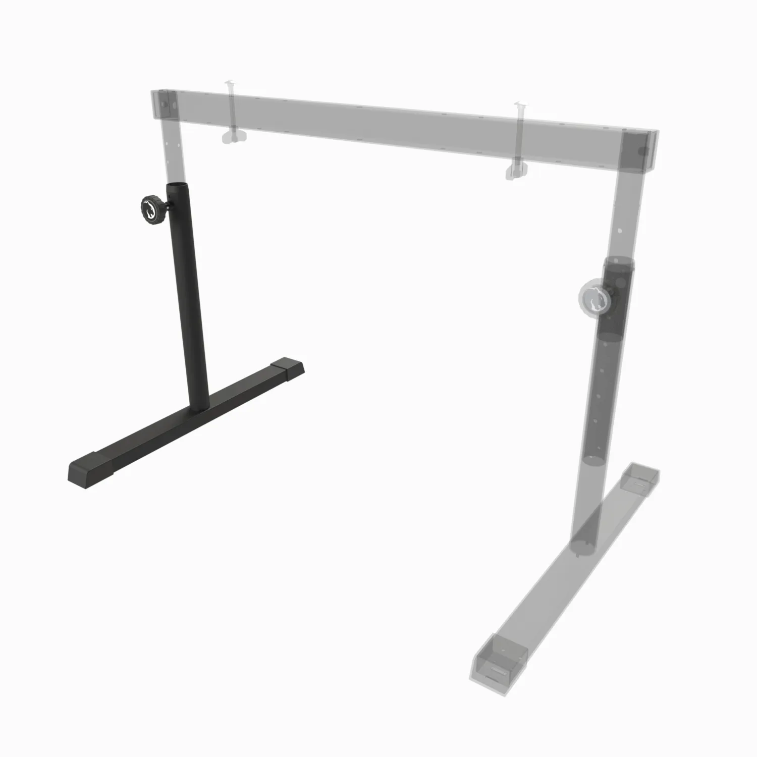 Schema eines Standfußes auf der linken Seite für einen Keyboard Stand