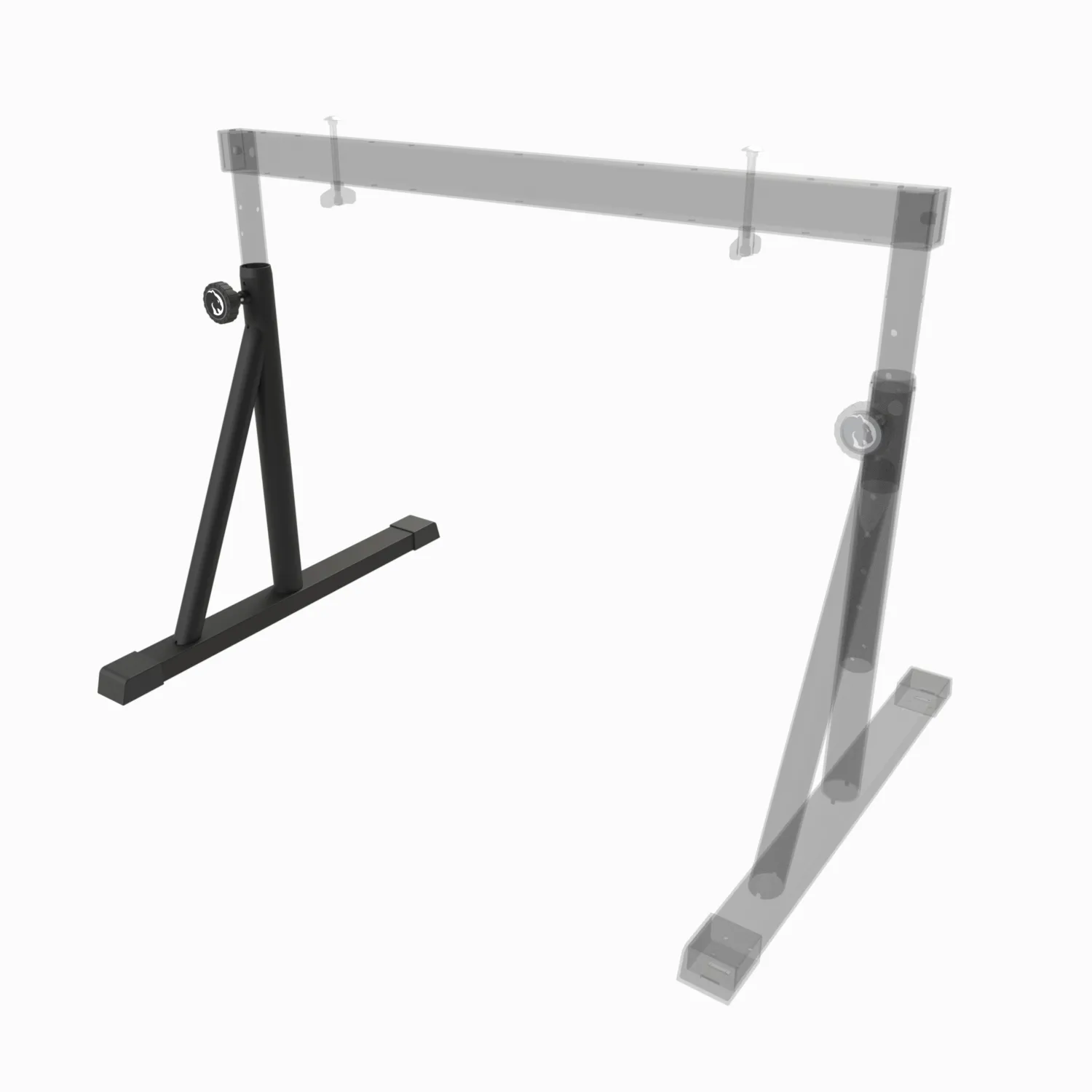 Standfuß mit einer Strebe für einen Keyboard Stand
