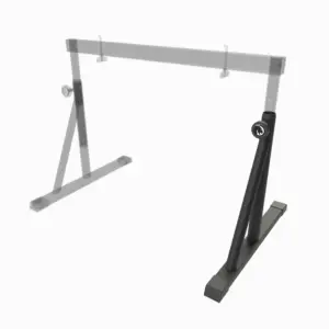 Schema eines Standfußes mit einer Strebe für einen Keyboard Stand