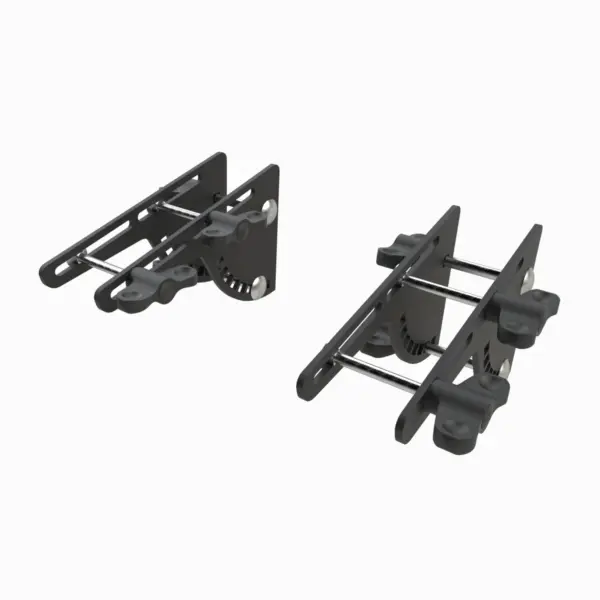 Aufbau Formteil 2. & 3. Ebene, RAL 9005 matt - Set mit Schloßschrauben und Flügelmuttern