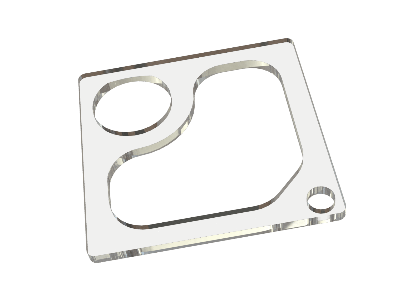 55848-Linse aus Acrylglas farblos, 101x101x5 mm, Dinizia-2